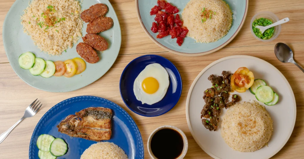 filipino rice mean stall